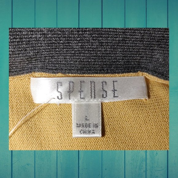 NWT Spense gold & black pullover sweater size Lg - Picture 4 of 8